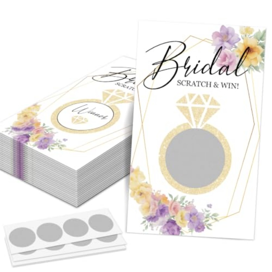 Party Games Bridal Shower - Gouden Ring Bruidsdouche Krasloten Spel Verlovingsfeest