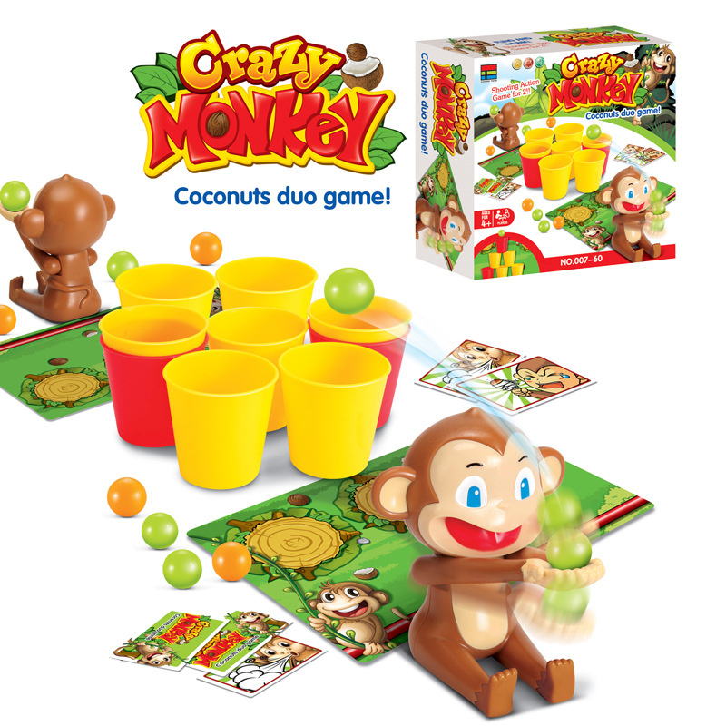 Party Games For 3 People - Gekke Aap Feest Bordspellen Speelgoed Twee