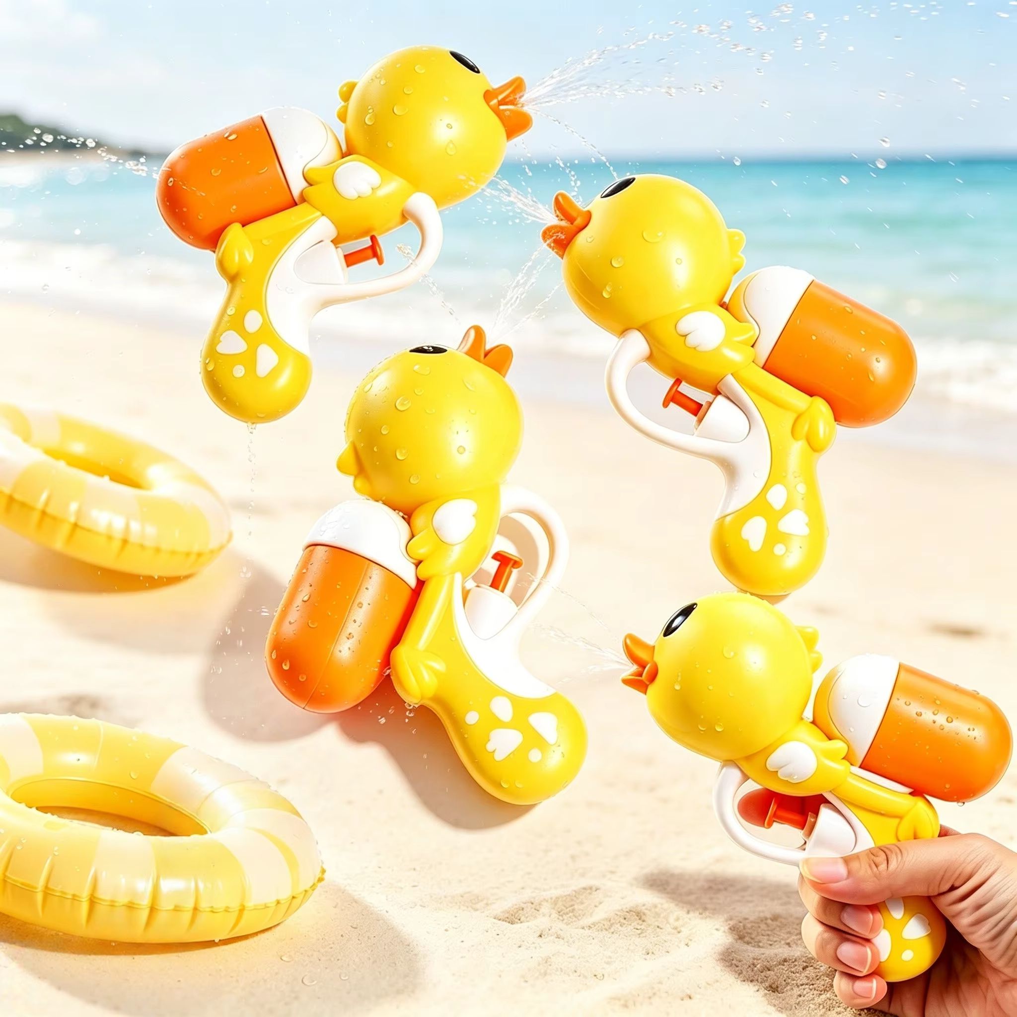 Party Games Group For Adults - Schattig geel eendje waterpistool speelgoed cartoon