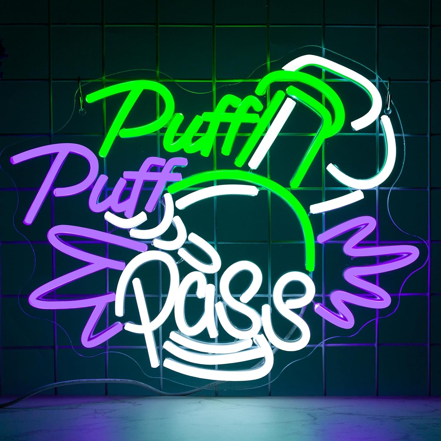 Party Games Game Pass - Puff Puff Pass Neon Sign Dimbare