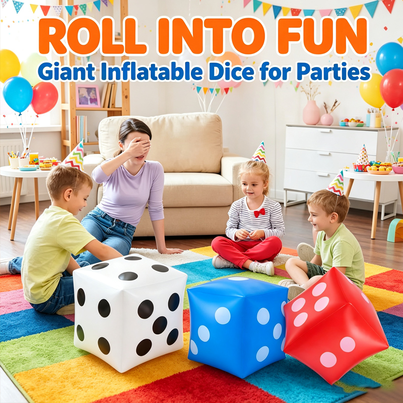 Party Games Gamecube - Mega opblaasbare PVC dobbelstenen voor interactieve