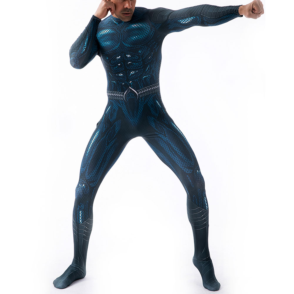 Party Games For Adults And Kids - Halloween Aquaman 2 Cosplay Kostuum Superheld