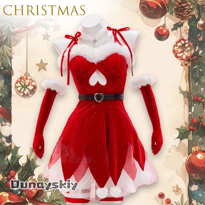 Party Games Online - AOriginal Rode Kerst Elf Fluwelen Strapless