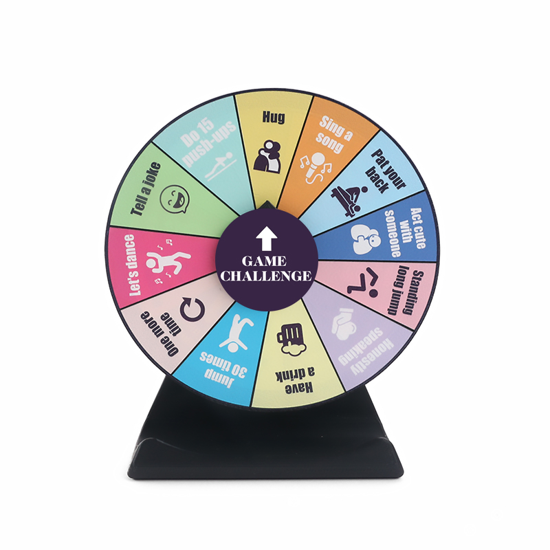 Party Games For 3 People - Tafelspel Uitdaging Draaiwiel Beslissingsdraaischijf Familiefeestspel Kinderen