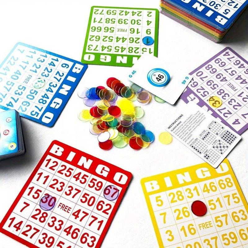 Party Games Bingo - 50/100 Stuks Niet-herhalende Bingokaarten Educatieve Interactieve