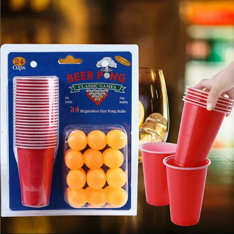 Party Games Jenga - 24 stks/set Wegwerp Beker Plastic Beker