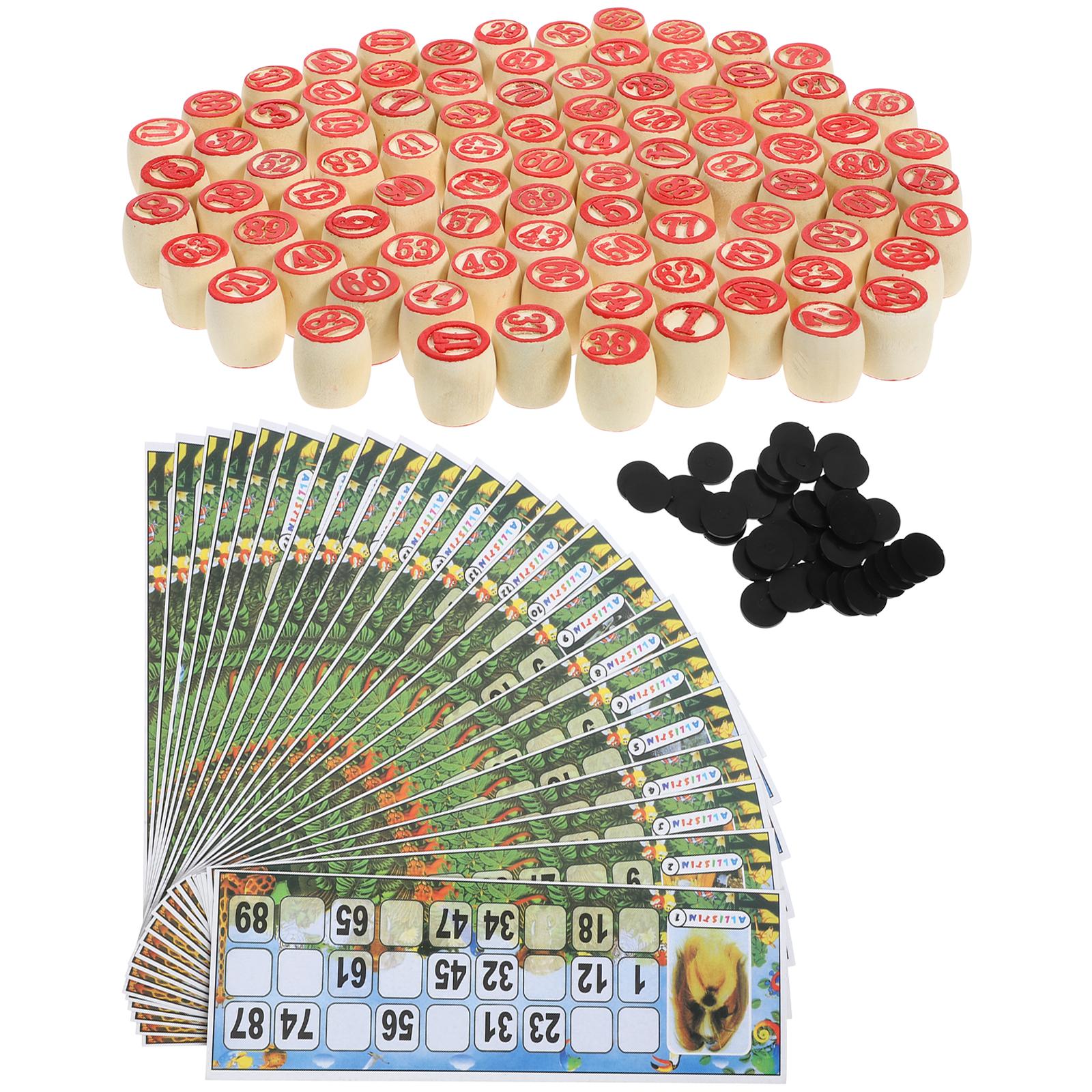 1 set Houten Nummer Schaakstuk - Party Games Bingo recensie en prijs
