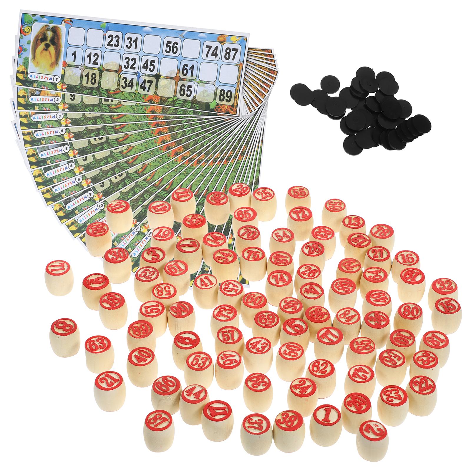 1 set Houten Nummer Schaakstuk - Party Games Bingo recensie en prijs