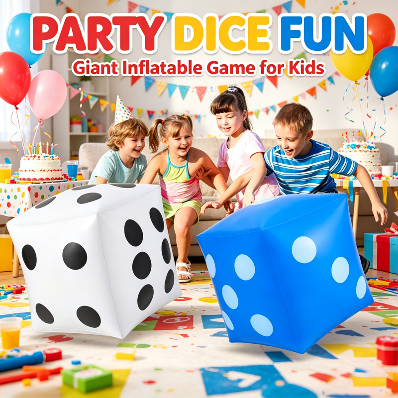 Reuze opblaasbare PVC dobbelst - Party Games Gamecube recensie en prijs