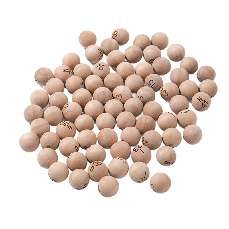 75 stuks natuurlijk hout bingo - Party Games Bingo recensie en prijs