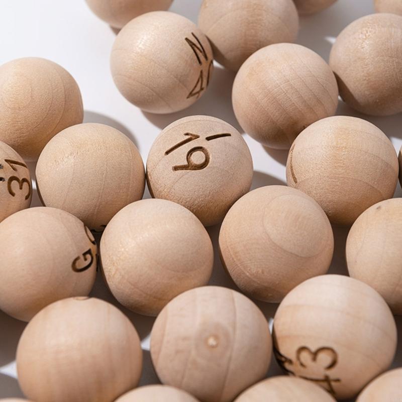 75 stuks natuurlijk hout bingo - Party Games Bingo recensie en prijs