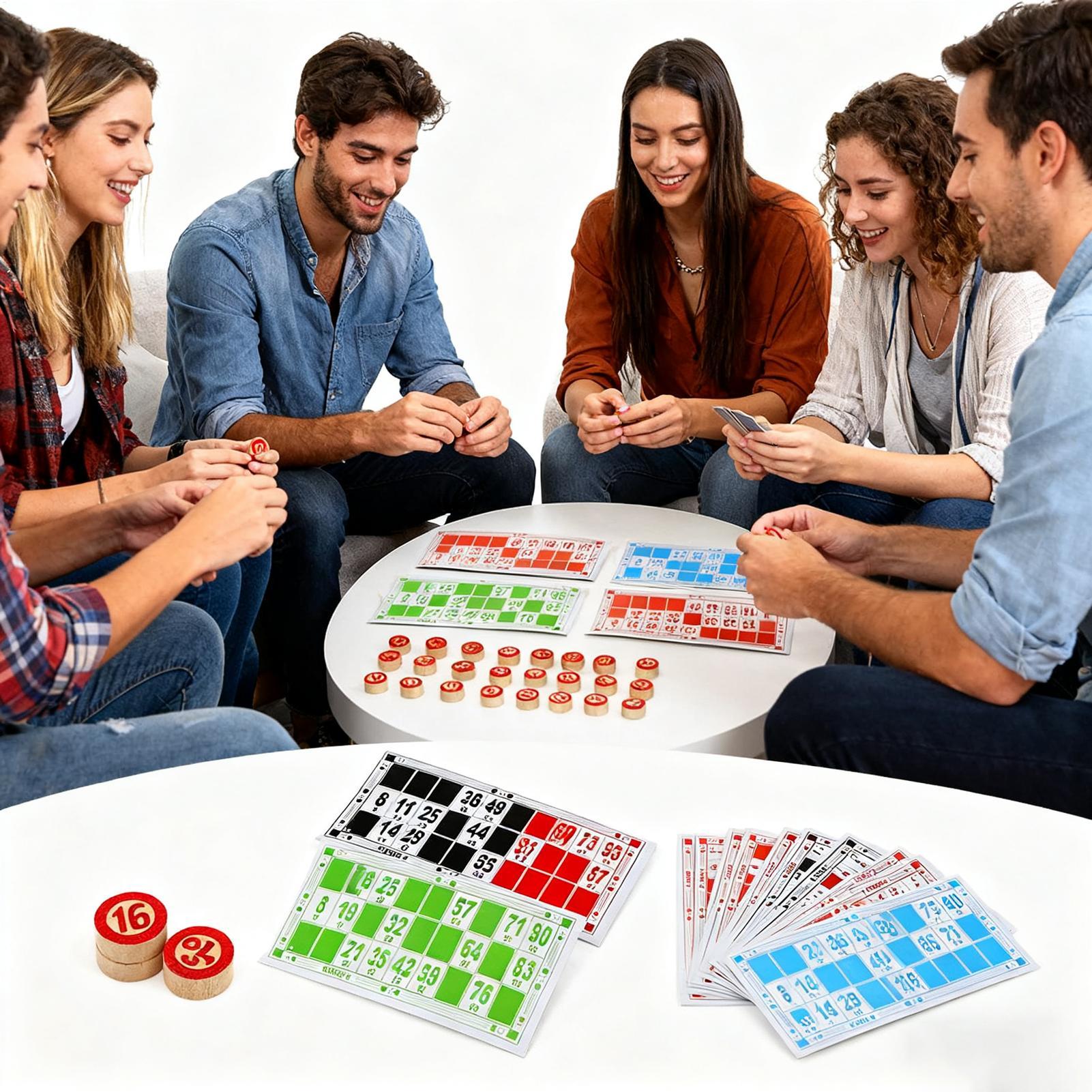Vintage houten bingospelset me - Party Games Bingo recensie en prijs