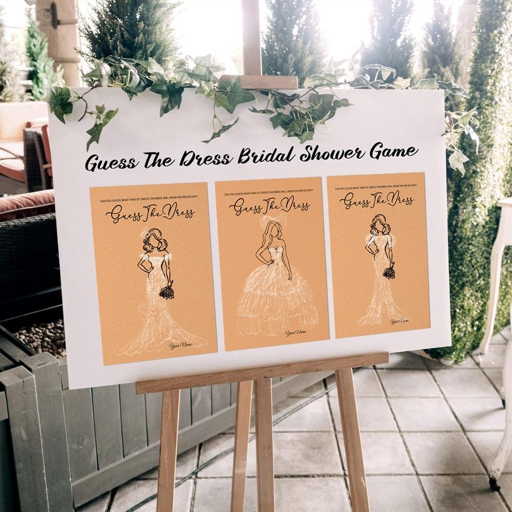 10 stuks 'Guess The Dress' bru - Party Games Bridal Shower recensie en prijs
