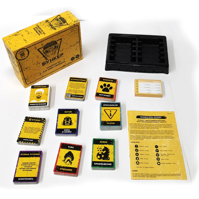 Russisch en Engels kaartspelse - Party Games Indoor recensie en prijs