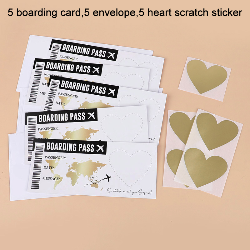 1Set Boarding Pass Scratch Off - Party Games Game Pass recensie en prijs