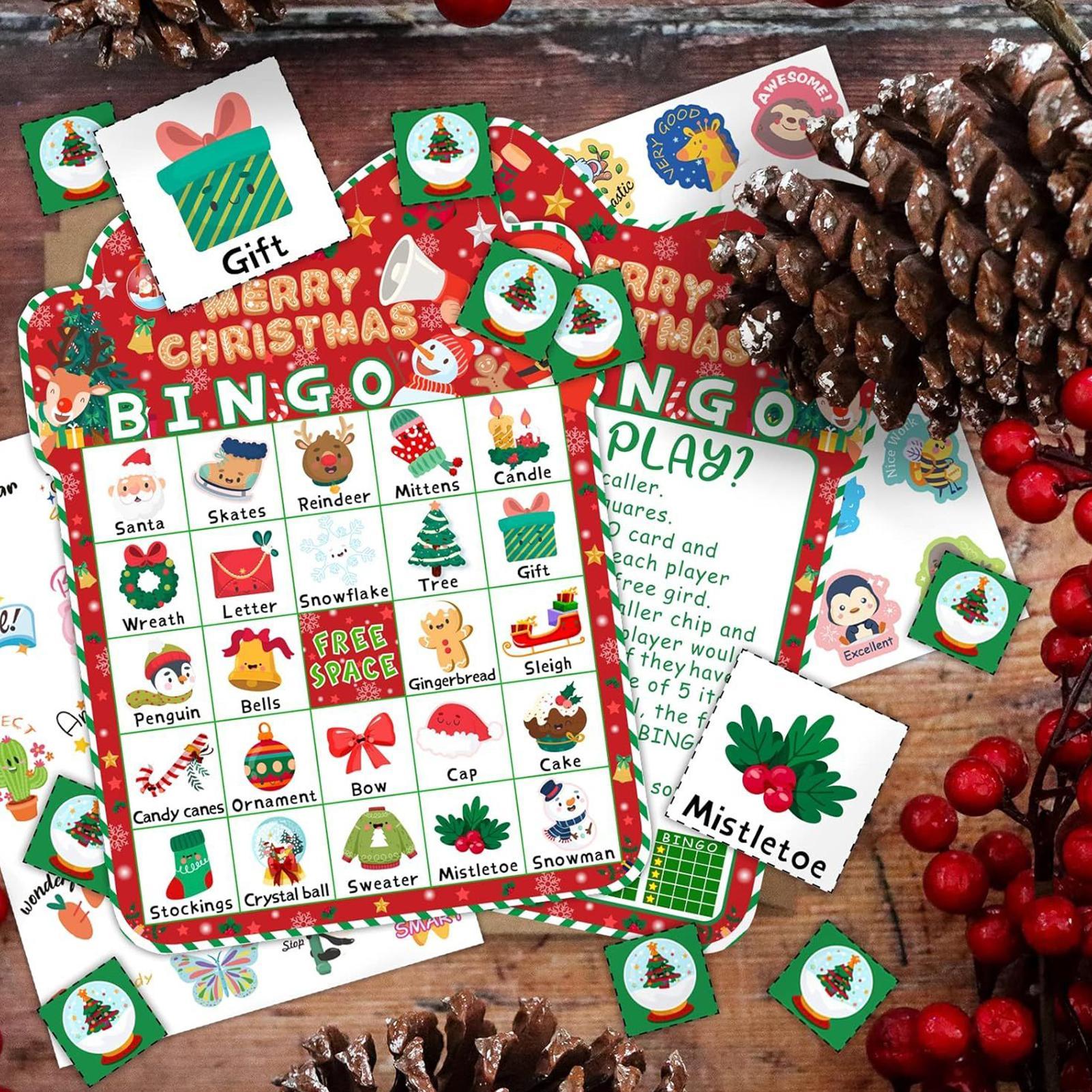 Kerst bingospel 24-kaartenset  - Party Games Bingo recensie en prijs
