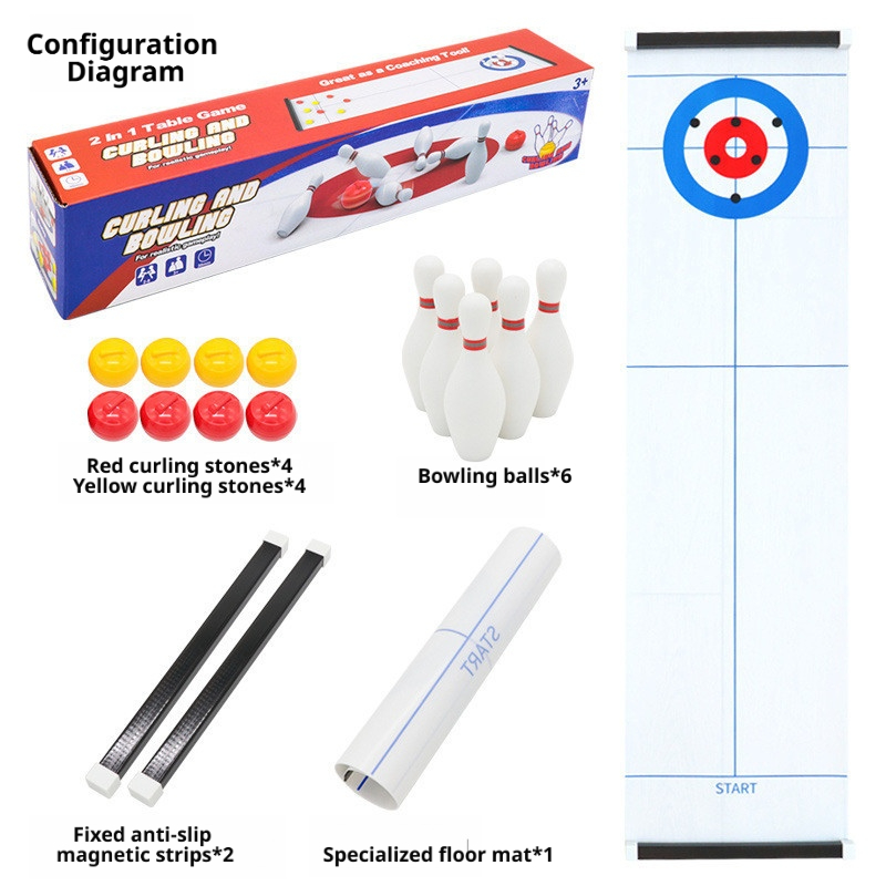 Nieuw Mini Curling & Bowling T - Party Games Indoor recensie en prijs