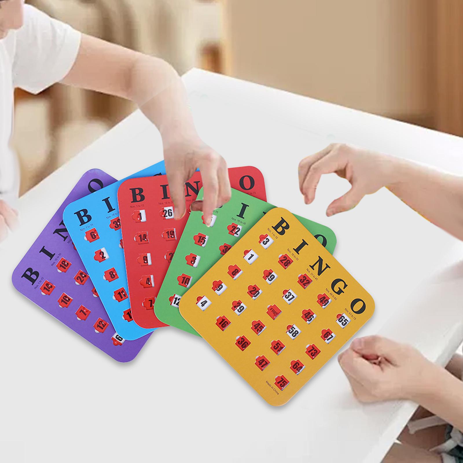 5-delig groot bedrukt bingokar - Party Games Group For Adults recensie en prijs