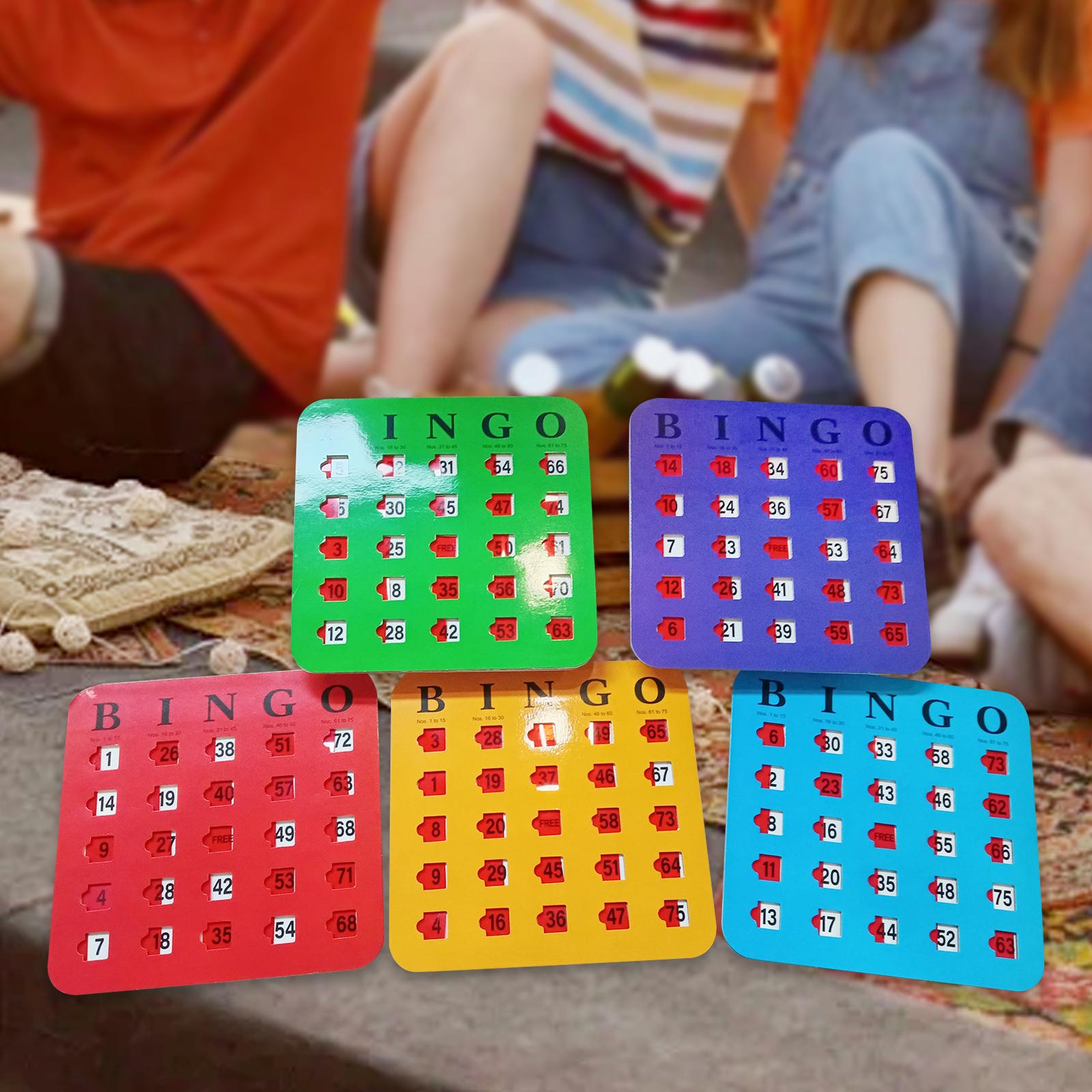 5-delig groot bedrukt bingokar - Party Games Group For Adults recensie en prijs