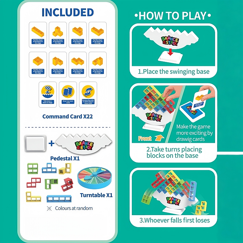 Interactief balansblokspel Sta - Party Games Indoor recensie en prijs