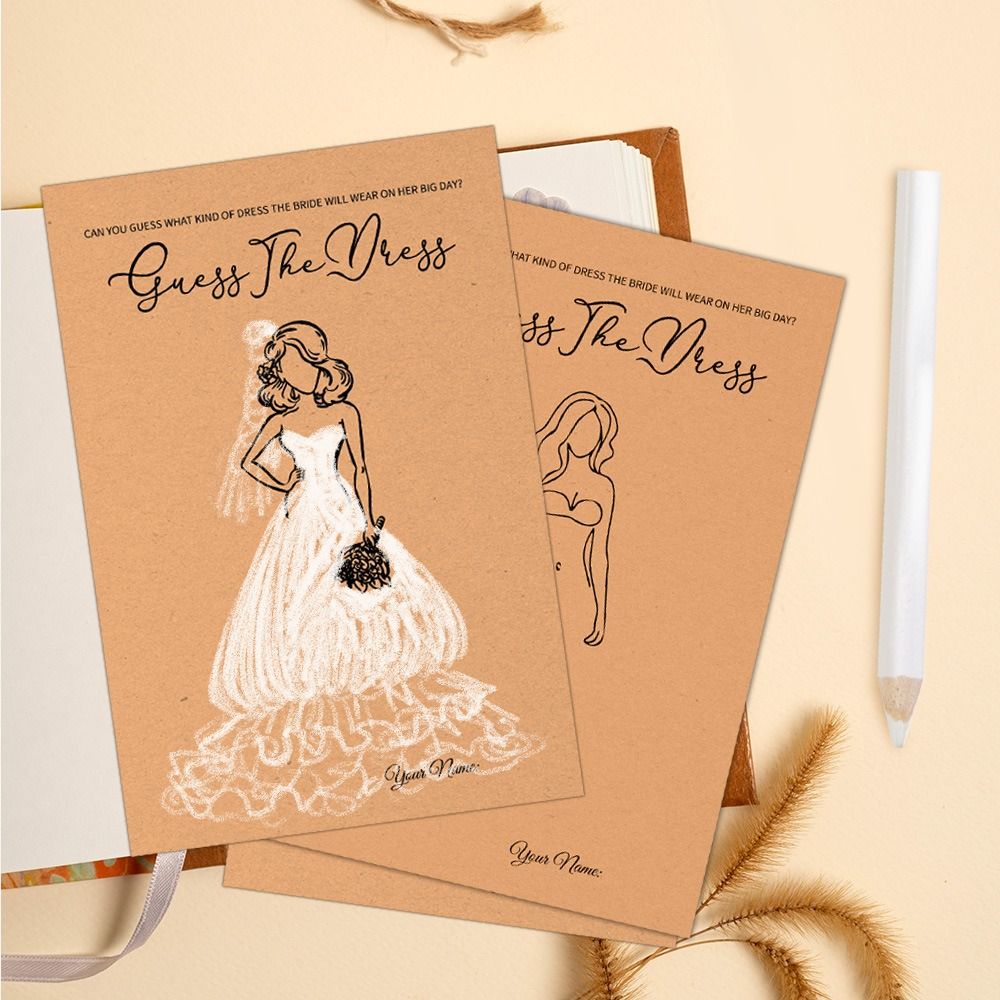 10 stuks 'Guess The Dress' bru - Party Games Bridal Shower recensie en prijs