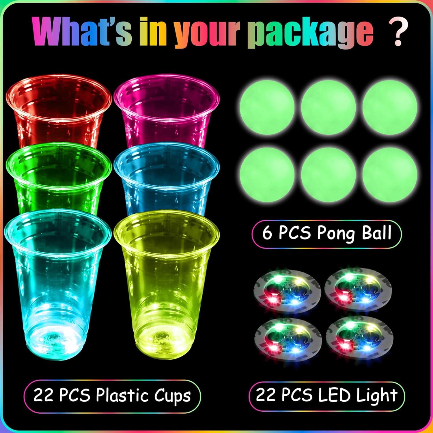 Gloeiend Feest Bier Pong Spel  - Party Games Jenga recensie en prijs